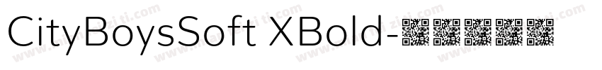 CityBoysSoft XBold字体转换
